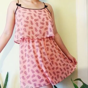 Coral Pineapple Dress (S)
